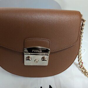 Furla Leather Handbag Metropolis Mini Crossbody Bag